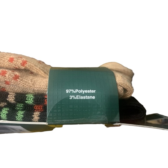 Lot‎ of 2 Woolrich Green Label 2 Pairs Unisex Ankle Socks Brown Black Design - Picture 5 of 5